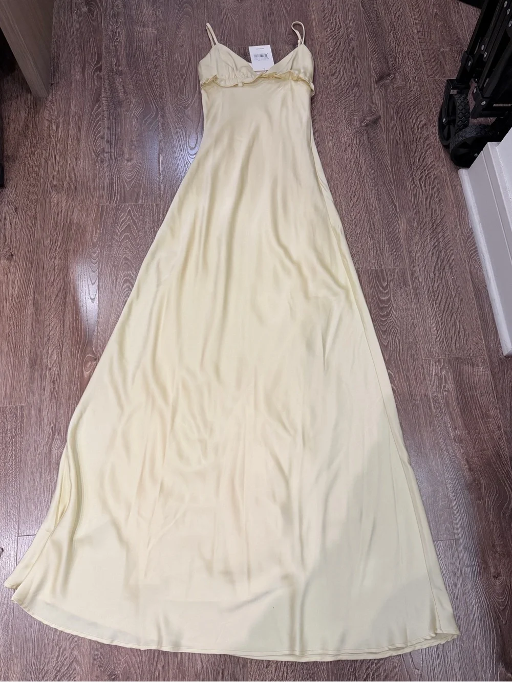 NWT peppermayo Elona Maxi Dress - Baby Yellow - Picture 3 of 4